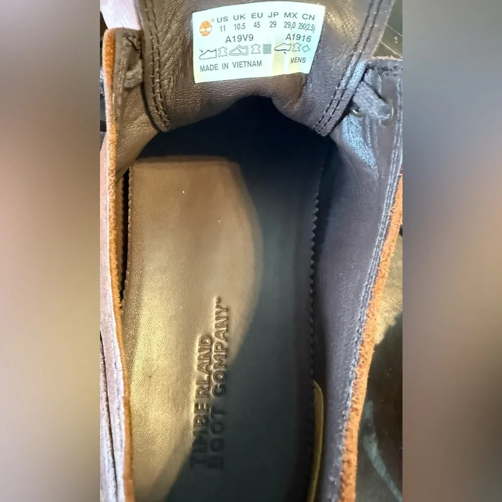 Timberland Boot Company Brown Leather Chukka Shoes Men’s 11 👞